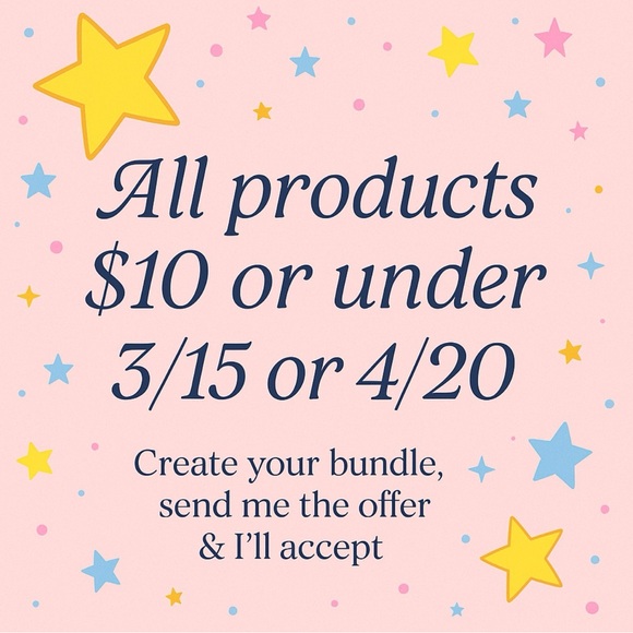 Products under $10 & Under = 3/15 or 4/20 - Picture 1 of 1